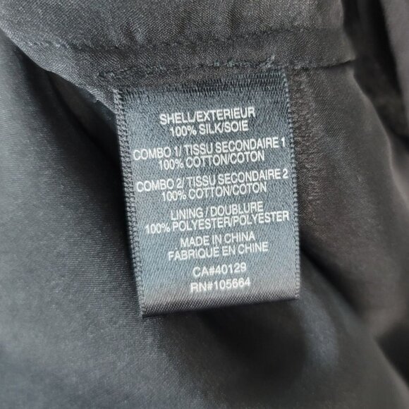 Gwen Stefani L.A.M.B. Silk Cocktail Dress Black Size 2 Sleeveless Pockets NWT - Picture 8 of 8